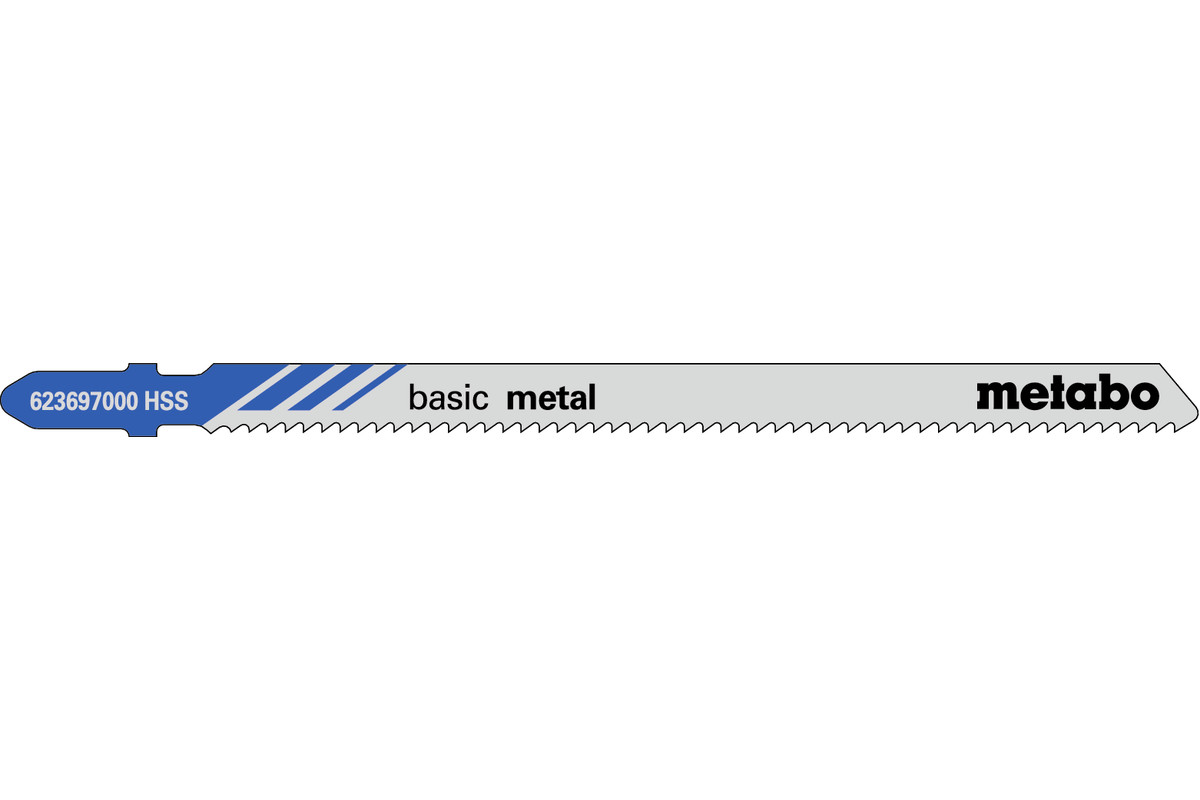 5 lames de scie sauteuse « basic metal » 106/2,0 mm (623697000) 
