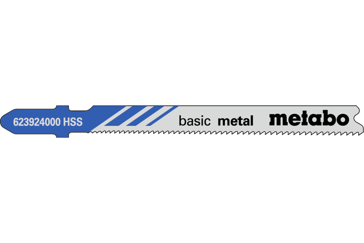 5 lames de scie sauteuse « basic metal » 66 mm/progr. (623924000) 