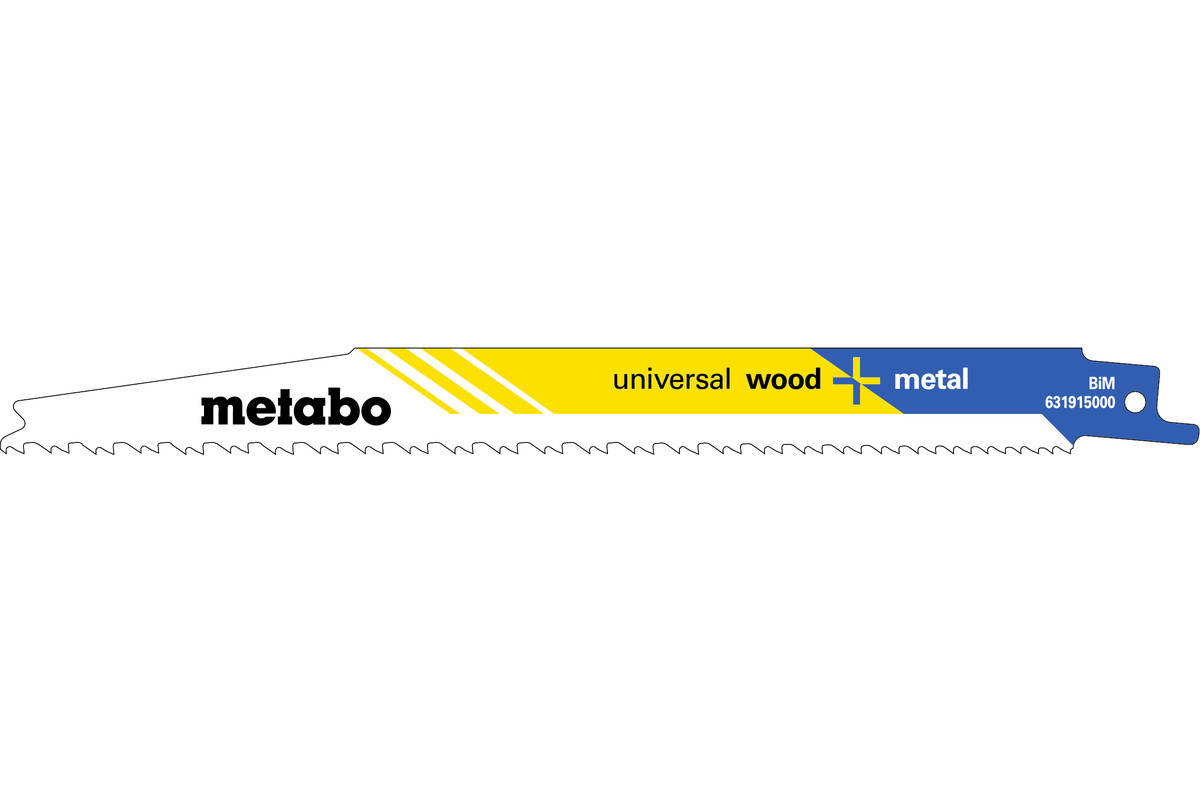 2 lames de scie sabre « universal wood + metal » 200 x 1,25 mm (631912000) 