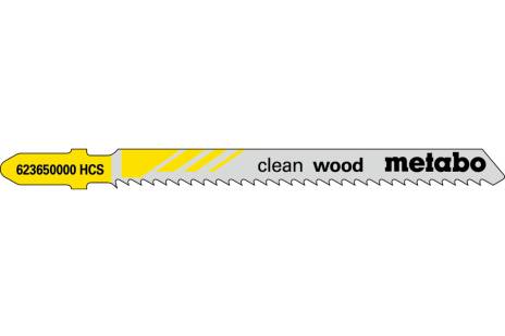 5 lames de scie sauteuse « clean wood » 74/ 2,5 mm (623650000) 