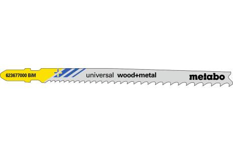 5 lames de scie sauteuse « universal wood + metal » 106 mm/progr. (623677000) 