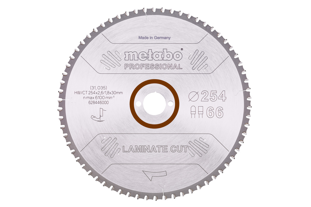 Fűrészlap "laminate cut - professional", 254x30 Z66 FZ/TZ 0° (628446000) 