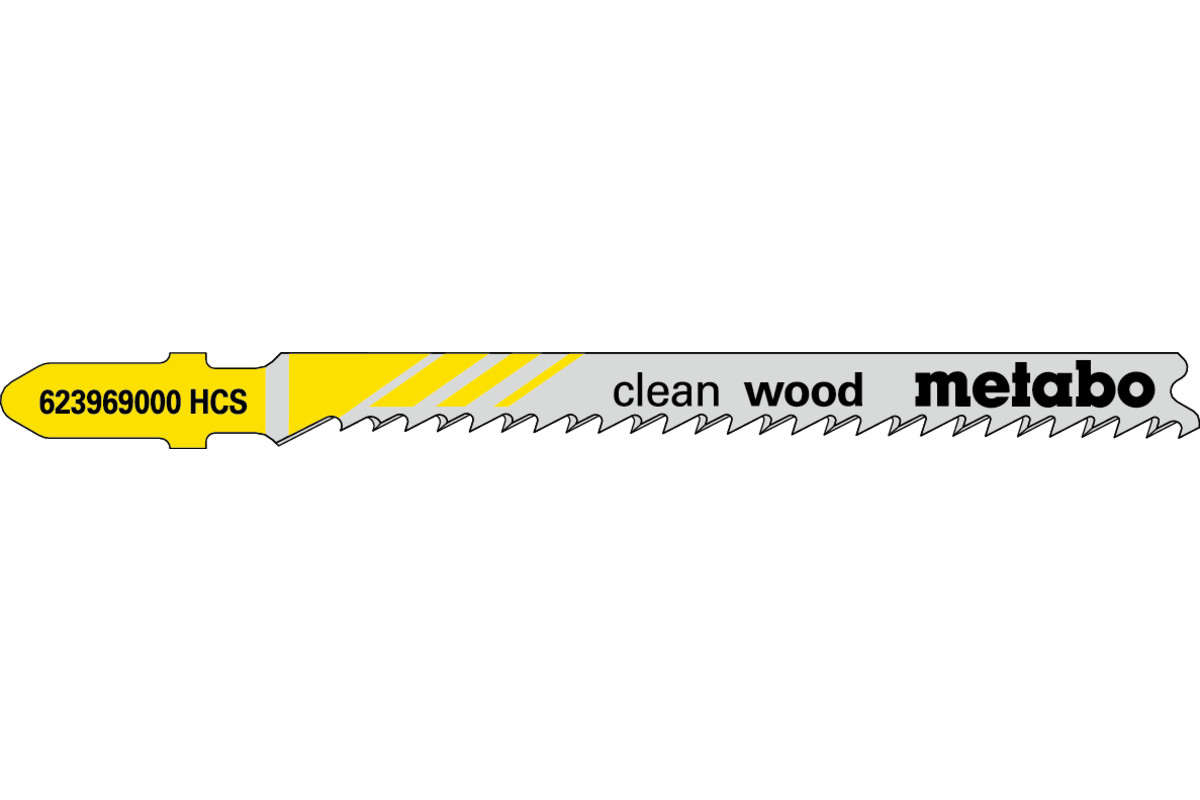 5 lame per seghetti alternativi "clean wood" 74/ 2,7 mm (623969000) 