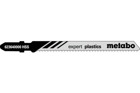 5 lame per seghetti alternativi "expert plastics" 74/2,0mm (623640000) 