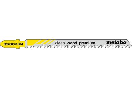 5 lame per seghetti alternativi "clean wood premium" 91/ 3,0 mm (623696000) 