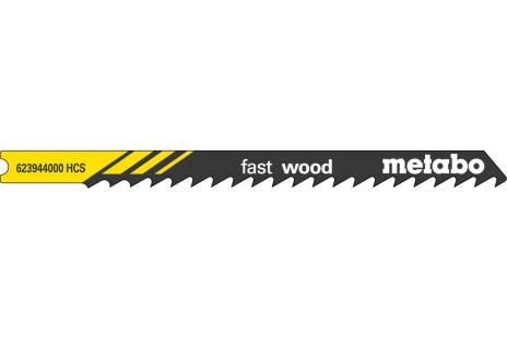 5 lame per seghetti alternativi U "fast wood" 82/4,0mm (623944000) 