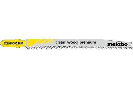 5 lame per seghetti alternativi "clean wood premium" 93/ 2,2 mm (623999000) 