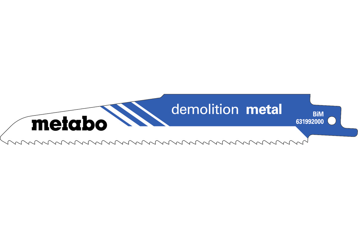 5 tiesinio pjūklo geležtės „demolition metal“ 150 x 1,6 mm (631992000) 
