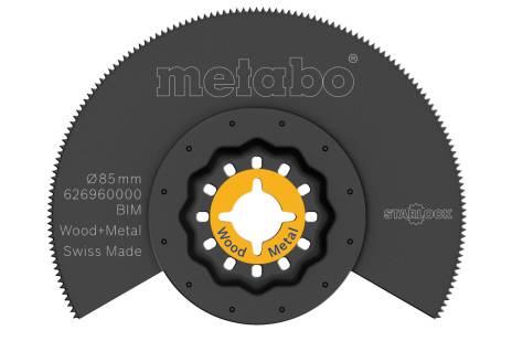 Segmentinis pjovimo diskas, medžiui / metalui, BIM, Ø85 mm (626960000) 
