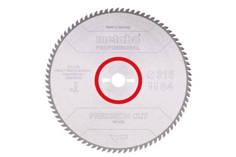 Pjovimo diskas „precision cut wood - professional“, 315x30 Z84 WZ 10° (628058000) 