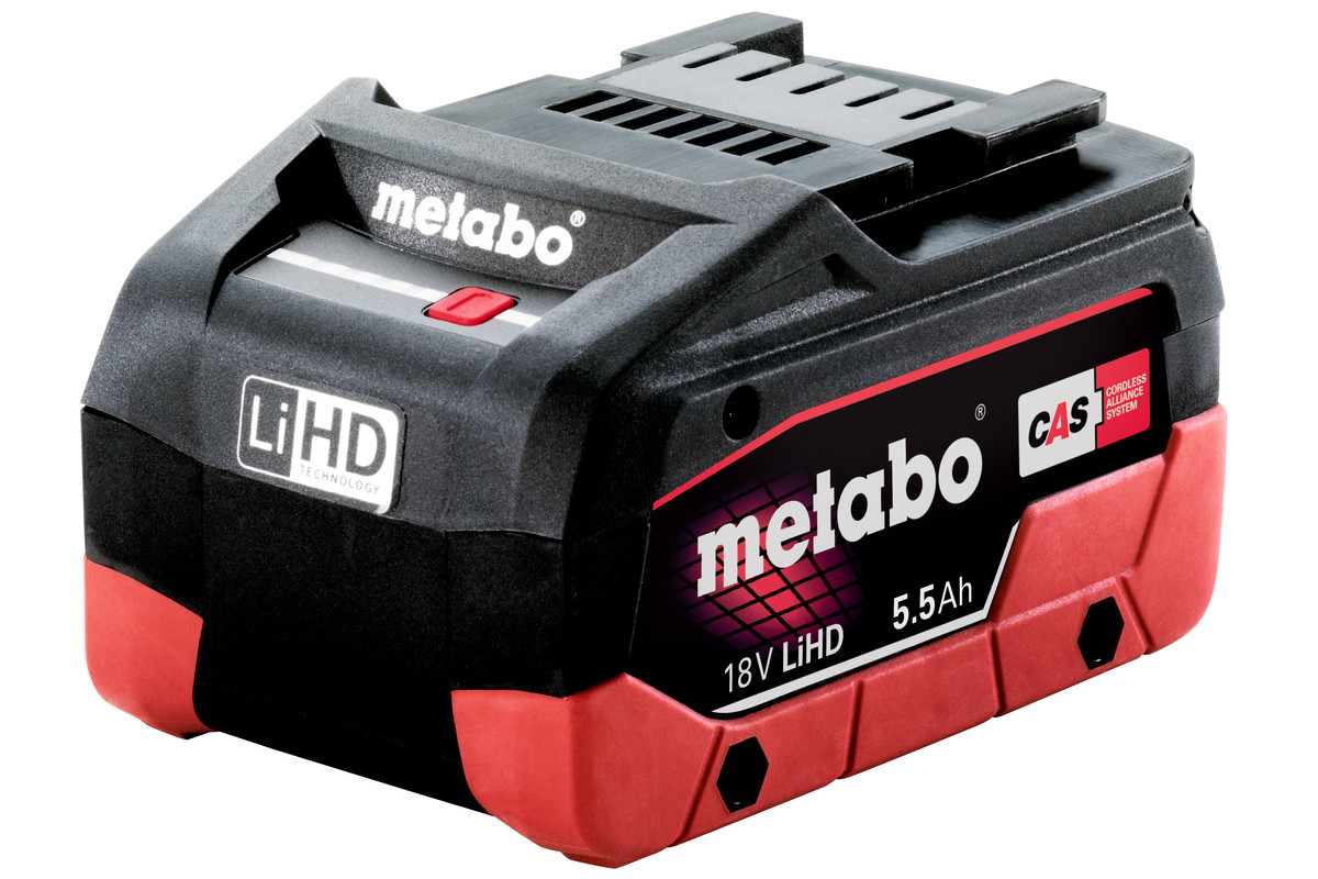 LiHD accu-pack 18 V - 5.5 Ah (625368000) | Metabo gereedschap