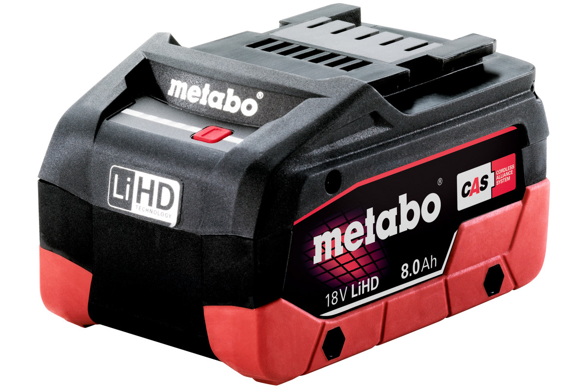 Bijwerken Overjas vruchten LiHD accu-pack 18 V - 8.0 Ah (625369000) | Metabo Elektrisch gereedschap