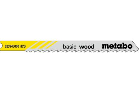 5 U-stikksagblader "basic wood" 74/ 3,0mm (623945000) 