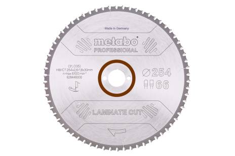 Sagblad "laminate cut - professional", 254x30 Z66 FZ/TZ 0° (628446000) 