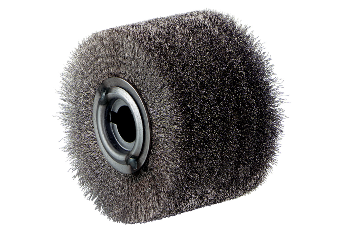 Steel-wire wheel brush, inox, 100 x 70 mm (623503000) 