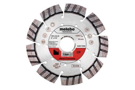 Diamond cutting disc 125x22.23mm, "CP", concrete "professional" (628571000)