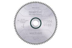 Saw blade "multi cut - professional", 254x30, Z80 FZ/TZ, 5° (628093000) 