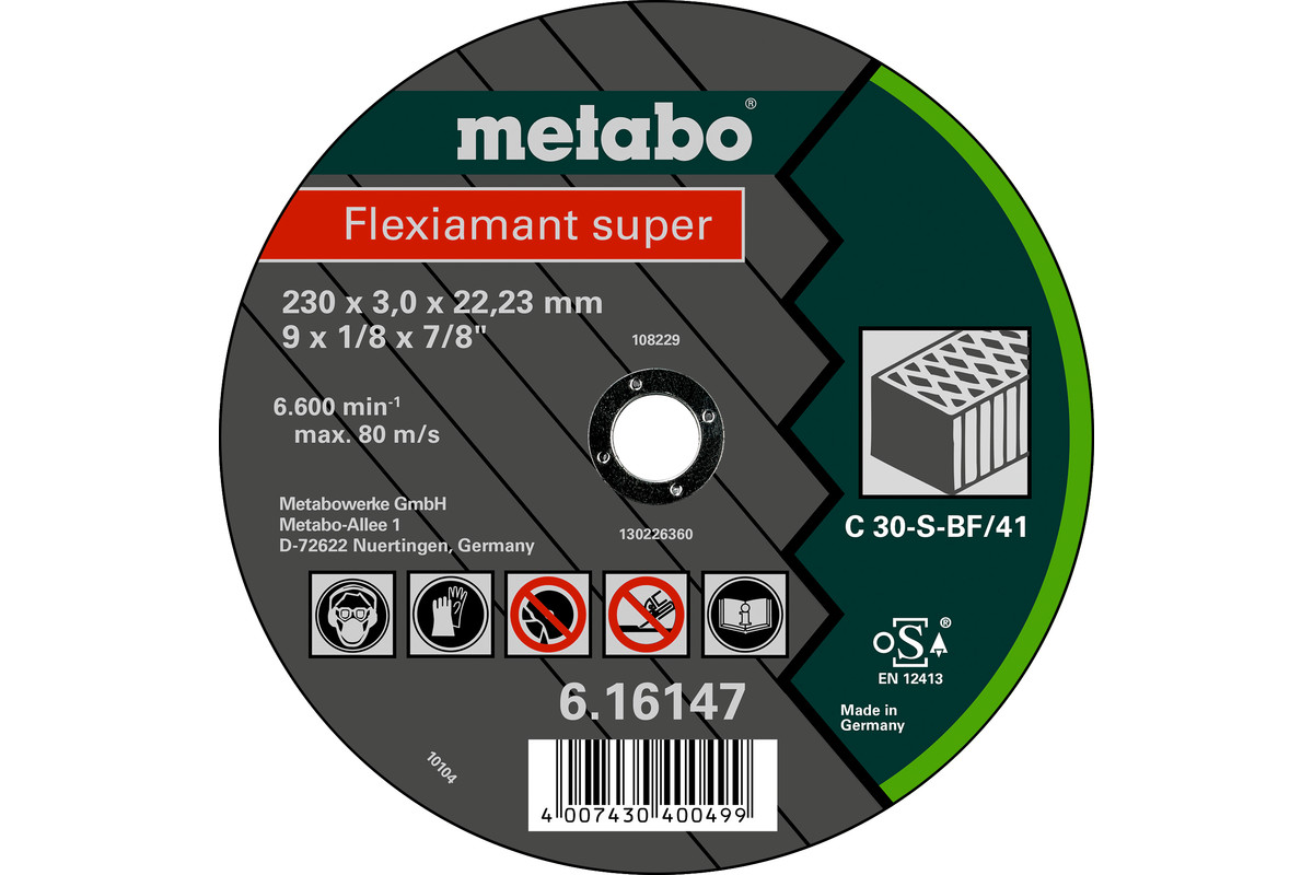 Metabo Flexiamant super 180x3,0x22,23 kameň, TF 41 616143000