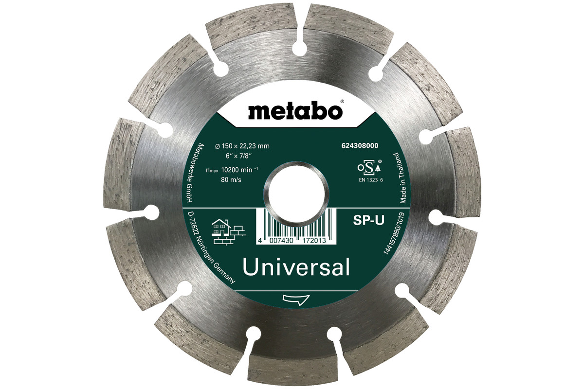 Metabo Diamantový rezný kotúč - SP - U, 150x22,23 mm 624308000