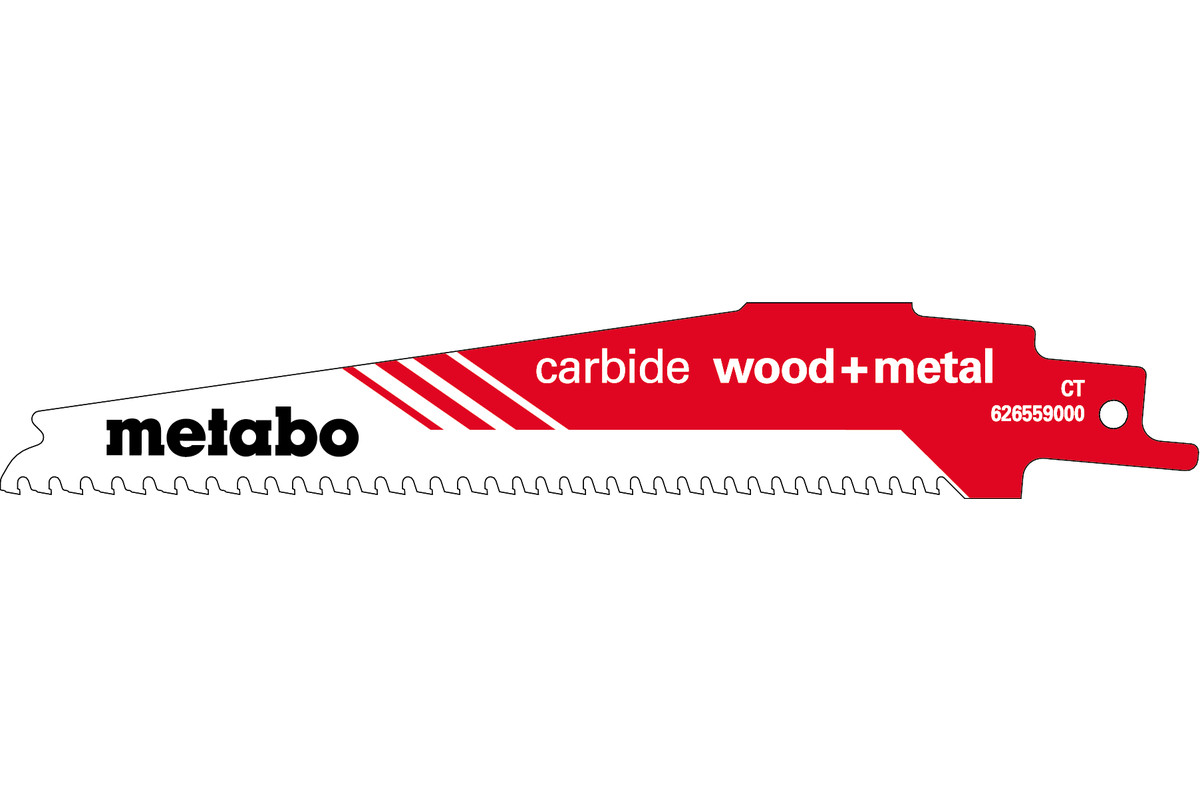 Metabo Pílový list do šabľovej píly „carbide wood + metal“ 150 x 1,25 mm 6265590