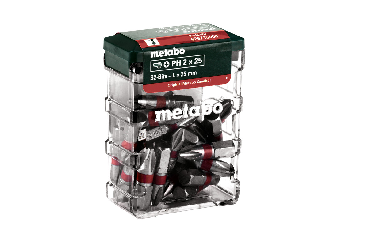 Metabo Box s nástavcami PH2, SP, 25-dielny 626715000