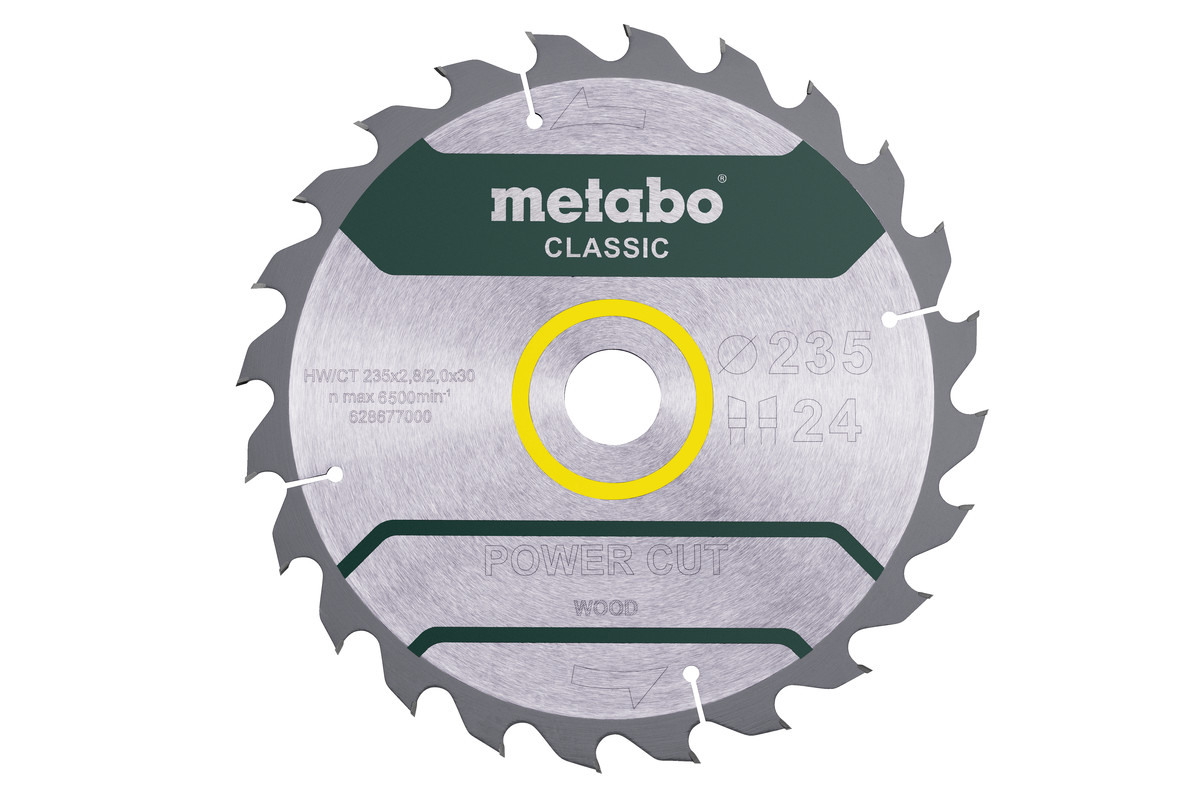 Metabo Pílový list „power cut wood - classic“, 235x30, Z24 WZ 18° 628677000