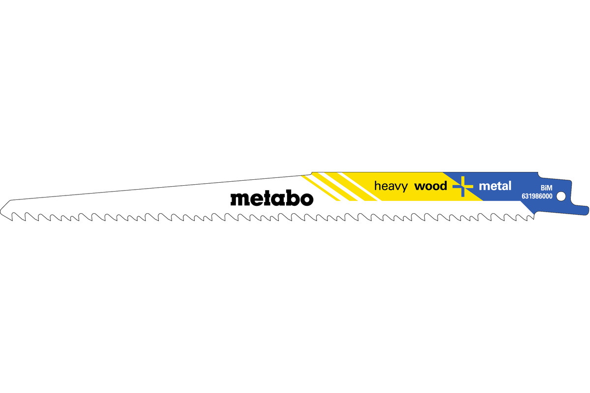 Metabo 5 pílových listov do šabľovej píly „heavy wood + metal“ 225 x 1,25 mm 631