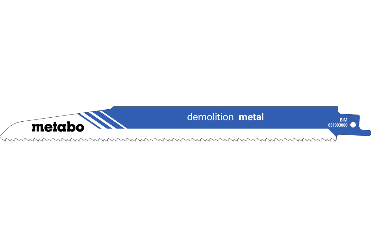 Metabo 5 pílových listov do šabľovej píly „demolition metal“ 225 x 1,6 mm 631993