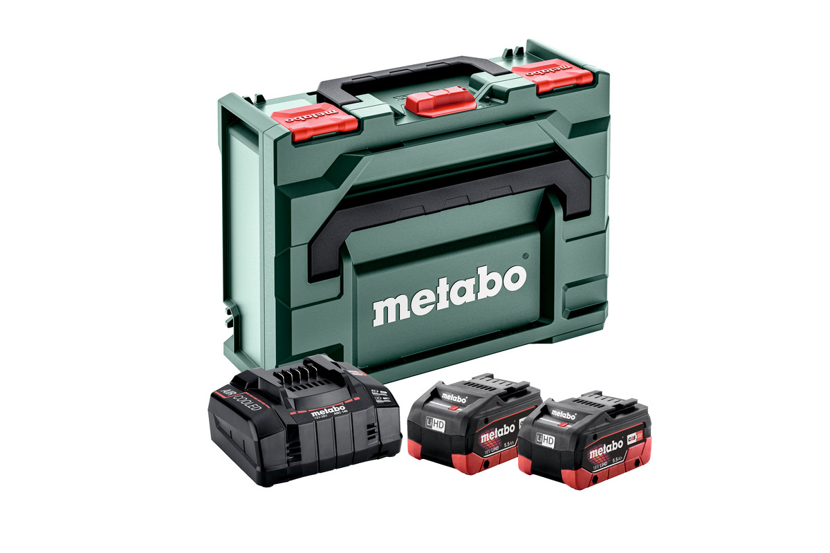 Metabo Základná súprava 2 x LiHD 5,5 Ah + metaBOX 145 685077000