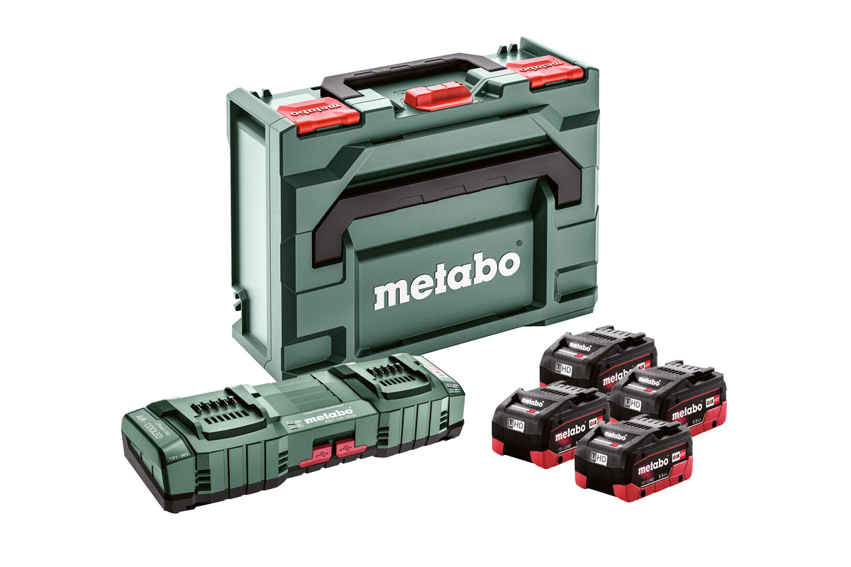 Metabo Základná súprava 4x LiHD 5,5Ah ASC 145 DUO + metaBOX 145 685180000