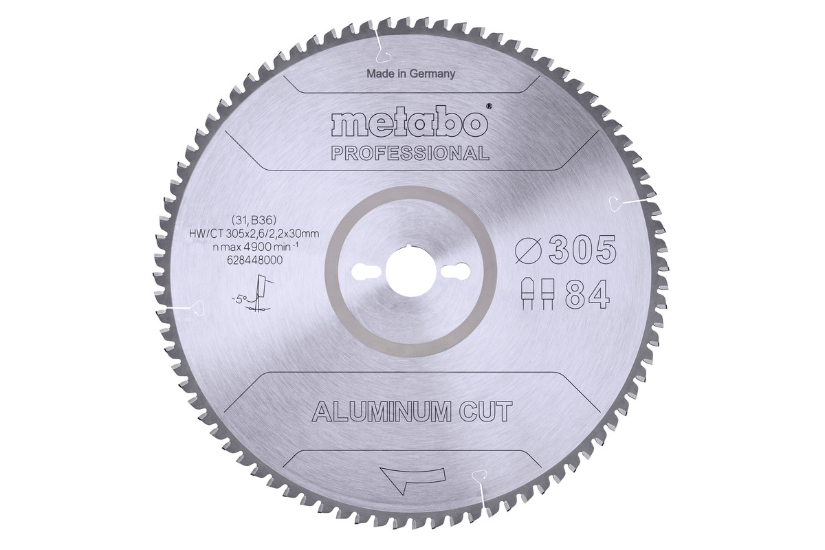 Piła tarczowa „aluminium cut – professional”, 305x30 Z84 FZ/TZ 5°ujemn. (628448000) 