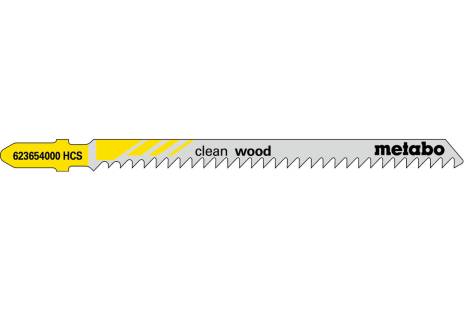 5 brzeszczotów do wyrzynarek „clean wood” 91 mm / 3,0 (623654000) 