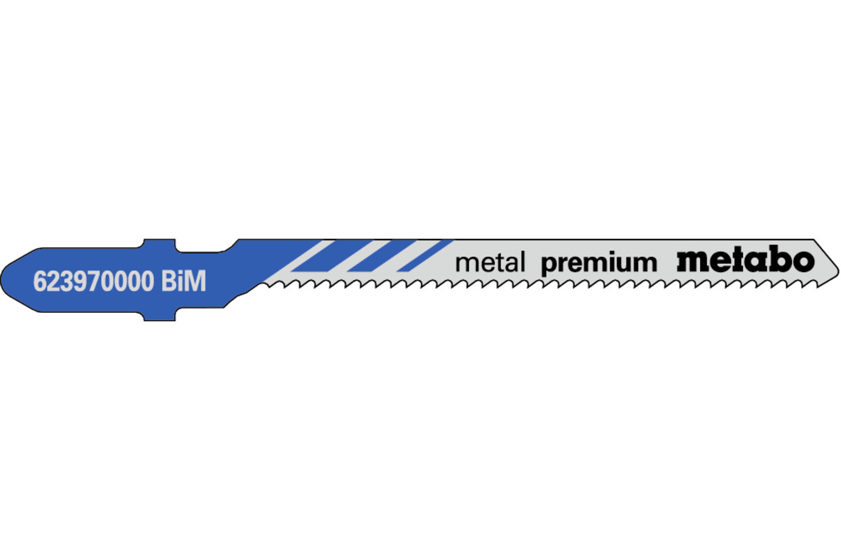 5 лобзиковых пилок, серия «metal premium», 57/ 1,5 мм (623970000) 
