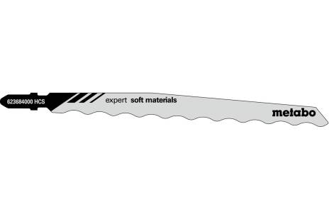 3 ножа лобзиковой пилки, серия «expert soft materials», 126 мм (623684000) 