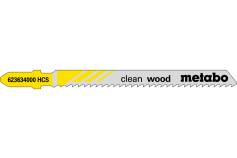 5 лобзиковых пилок, серия «clean wood», 74/ 2,5 мм (623634000) 