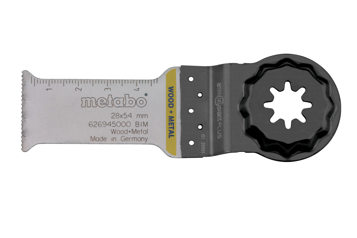 Sänksågklinga "Starlock Plus" trä+metall, BiM, 28 x 54 mm (626945000) 