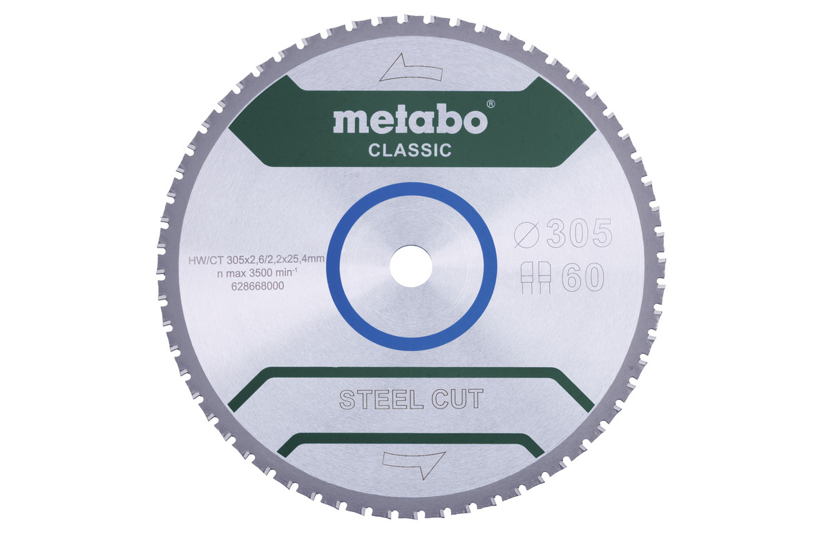 Sågblad "steel cut - classic", 305x25,4 Z60 FZ/FA 4° (628668000) 