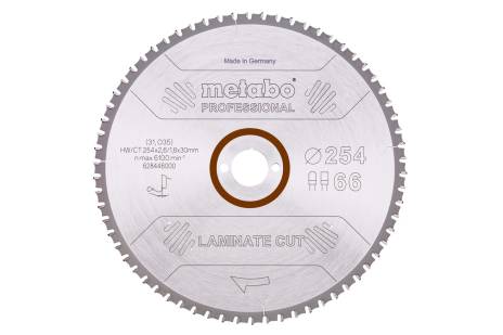 Sågblad "laminate cut - professional", 254x30 Z66 FZ/TZ 0° (628446000) 