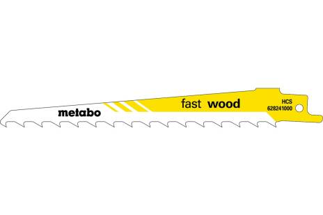 5 pílových listov do šabľovej píly „fast wood“ 150 x 1,25 mm (628241000) 