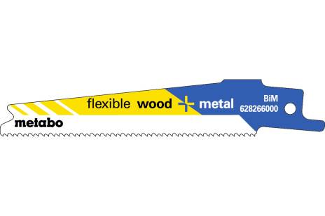 5 pílových listov do šabľovej píly „flexible wood + metal“ 100 x 0,9 mm (628266000) 