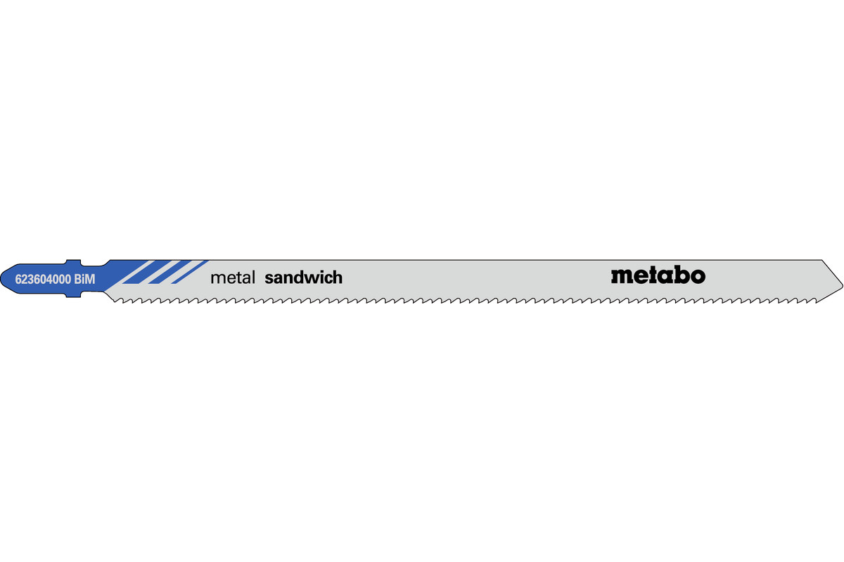 5 пилкових полотен для лобзиків «sandwich metal», 150/ 2,0 мм (623604000) 