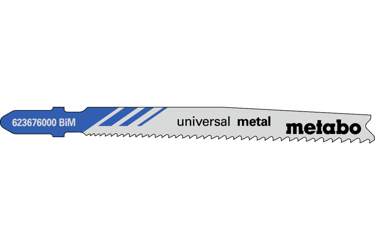 5 пилкових полотен для лобзиків «universal metal», 74 мм/progr. (623676000) 