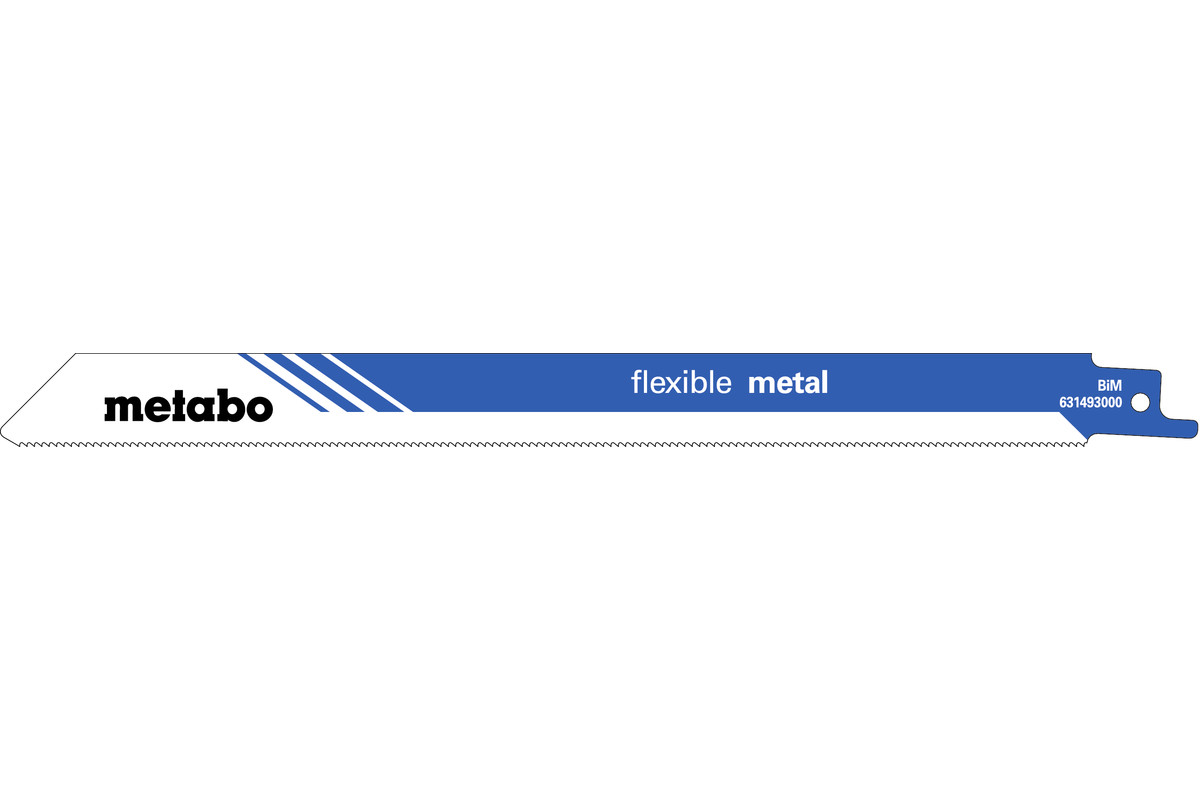 25 пилкових полотен для шабельних пилок «flexible metal», 225 x 0,9 мм (628252000) 