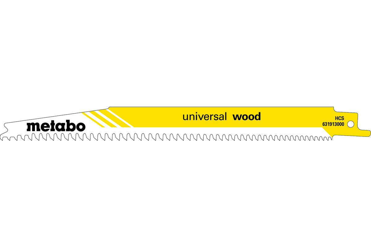 2 пилкових полотна для шабельних пилок «universal wood», 200 x 1,25 мм (631910000) 