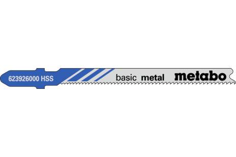 5 пилкових полотен для лобзиків «basic metal», 66 мм/progr. (623926000) 