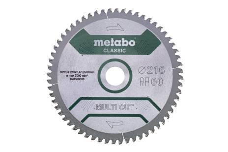 Пилкове полотно "multi cut - classic", 216x30, Z60 FZ/TZ, 5°neg. (628066000)