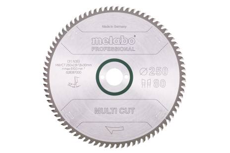 Пилкове полотно "multi cut - professional", 250x30, Z80 WZ, 10° (628087000) 