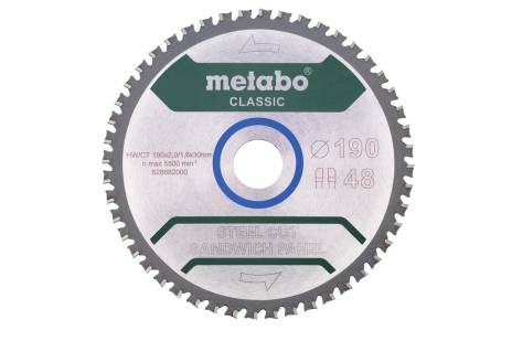 Пилкове полотно «steel cut/sandwich panel — classic», 190x30 Z48 FZ/FA 4° /B (628684000) 