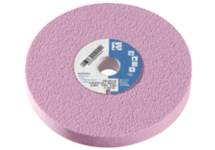 Pink aluminium oxide grinding wheels