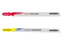 Jigsaw blades for wood with metal